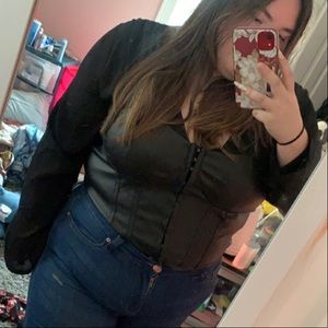 Black corset top